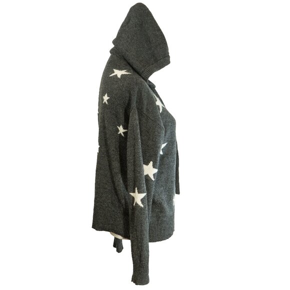 Zadig Voltaire Marky Hoodie Cashmere Star Sweater Intarsia Wool Luxury Pullover - Picture 5 of 15